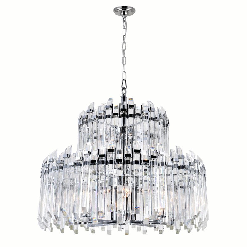 CWI Henrietta 12 Light Chandelier With Chrome Finish
