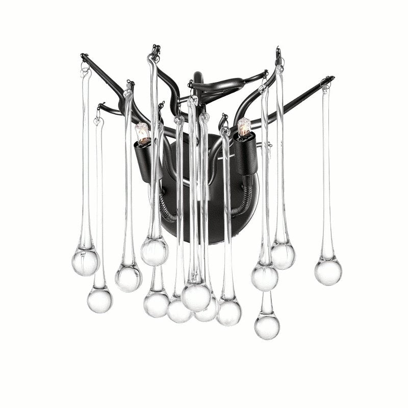 CWI Anita 2 Light Wall Sconce With Black Finish