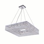 CWI Element 11 Light Chandelier With Polished Nickel Finish