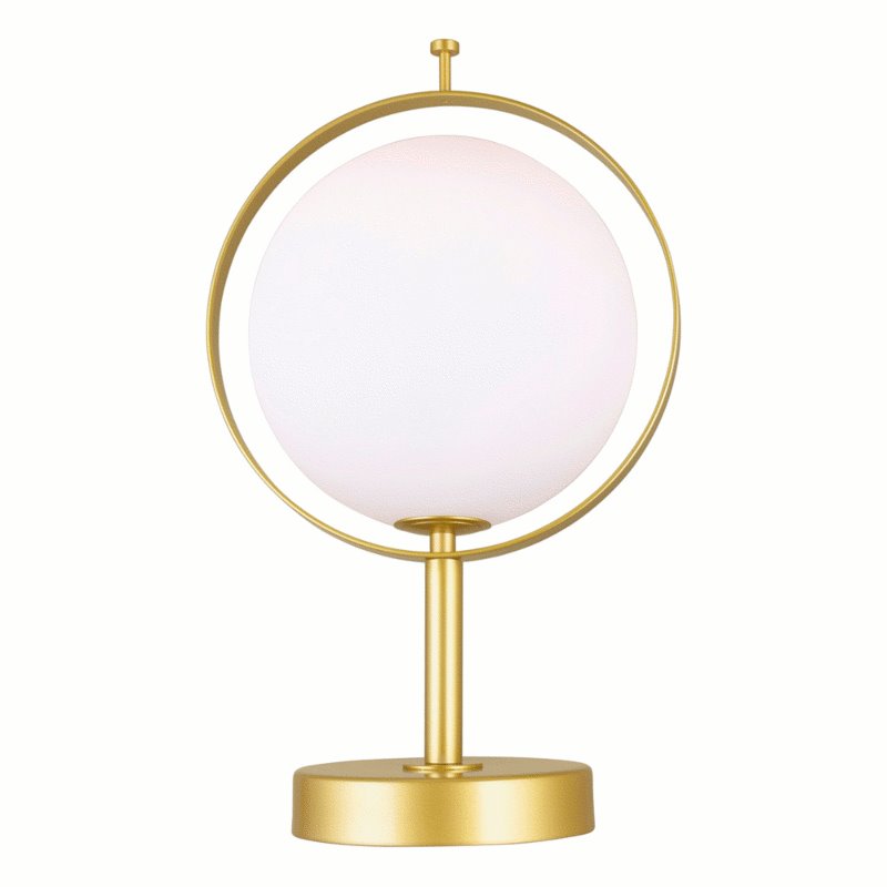 CWI Da Vinci 1 Light Table Lamp With Brass Finish