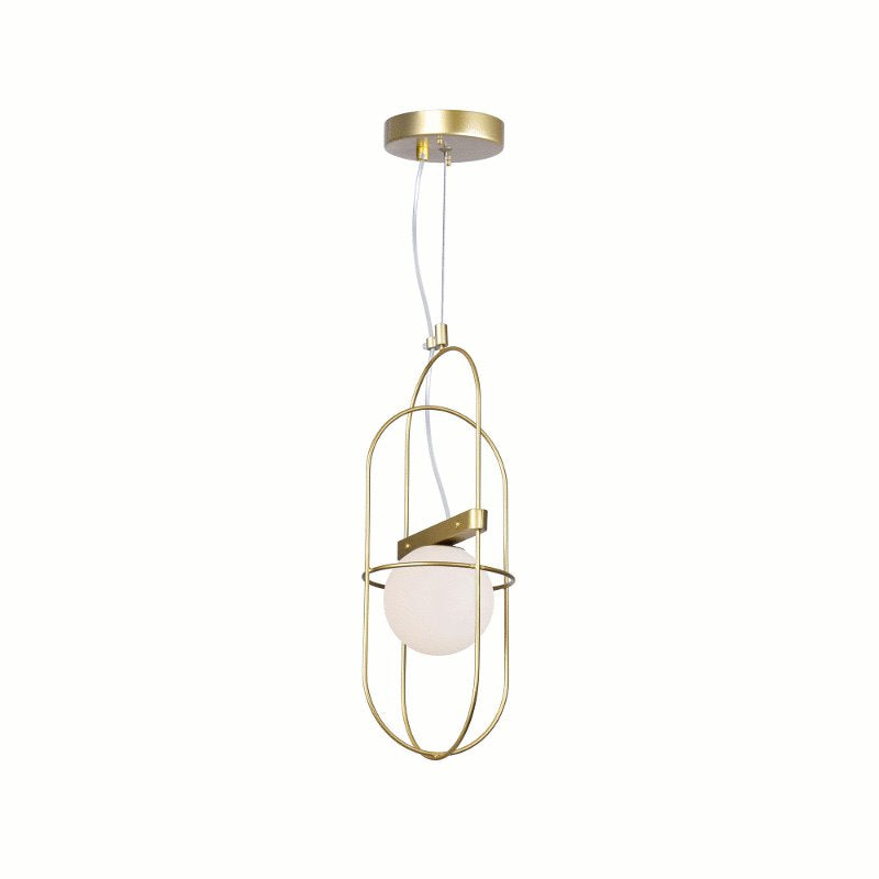 CWI Orbit 1 Light Mini Pendant With Medallion Gold Finish