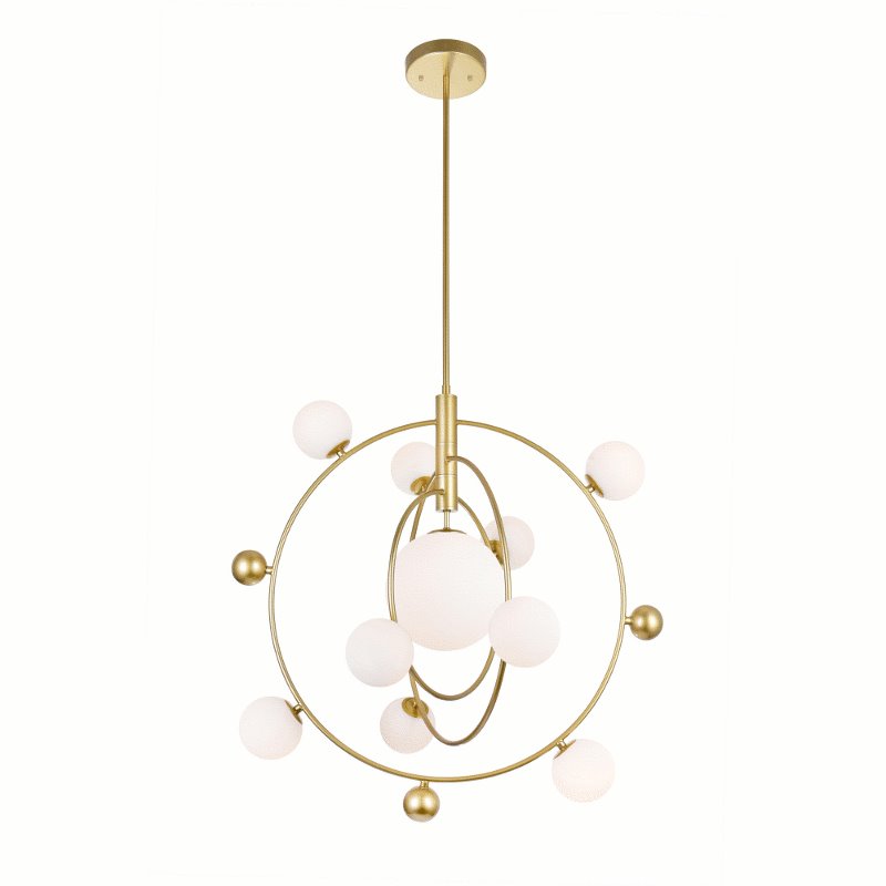 CWI Celeste 11 Light Chandelier With Medallion Gold Finish