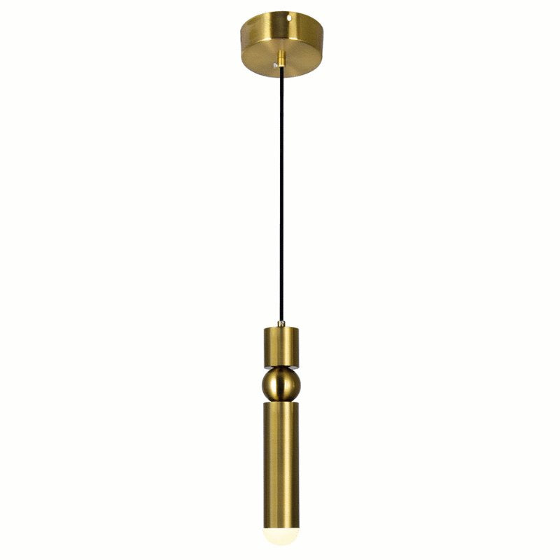 CWI Chime LED Mini Pendant With Brass Finish