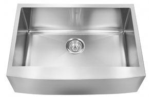 Kindred KCFS30B 18 gauge Farmhouse single with bow front apron 10 mm radius includes grid