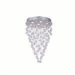 CWI Croissant 32 Light Chandelier With Satin Gold Finish