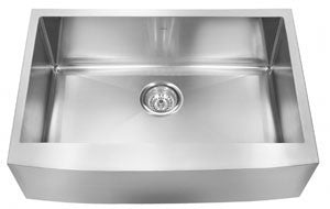 Kindred KCFS36B 18 gauge Farmhouse single with bow front apron
