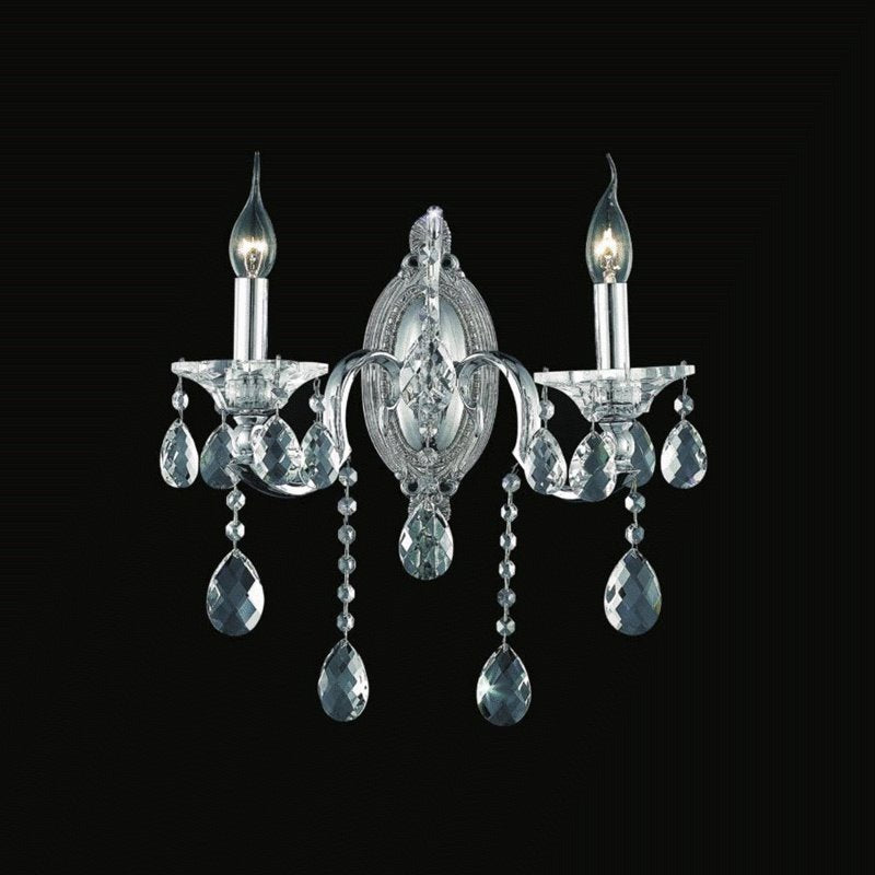 CWI Flawless 2 Light Wall Sconce With Chrome Finish