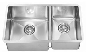 Kindred KCUC27R 18 gauge Fabricated undermount combination 10 mm radius includes grids