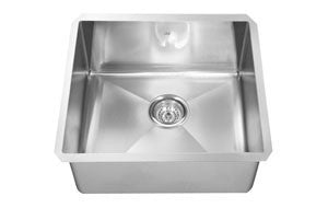 Kindred KCUS24A 18 gauge Fabricated undermount single 10 mm radius includes grid