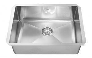 Kindred KCUS33A 18 gauge Fabricated undermount single 10 mm radius includes grid