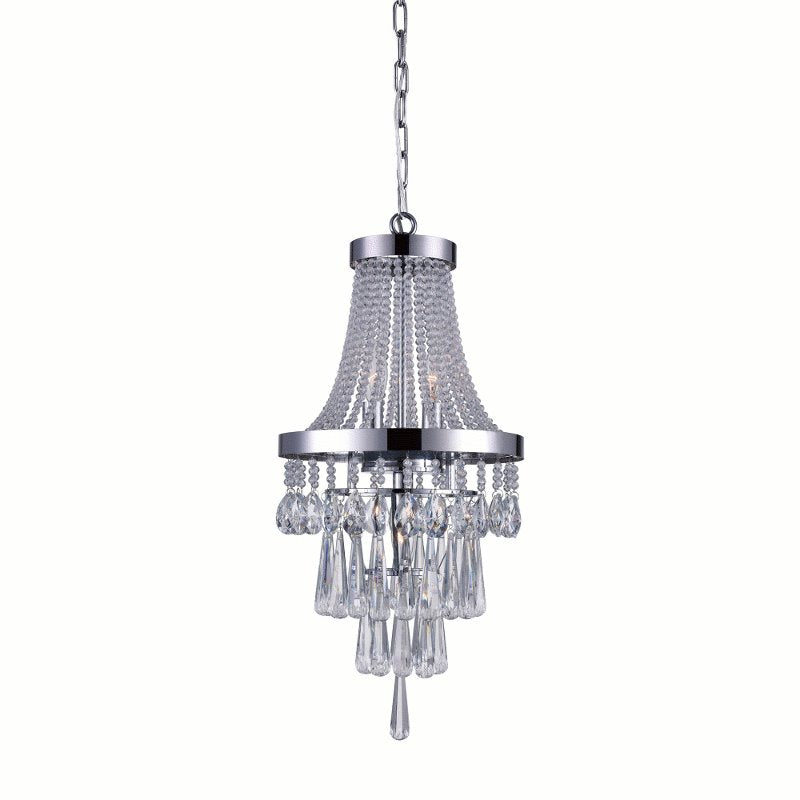 CWI Vast 3 Light Chandelier With Chrome Finish