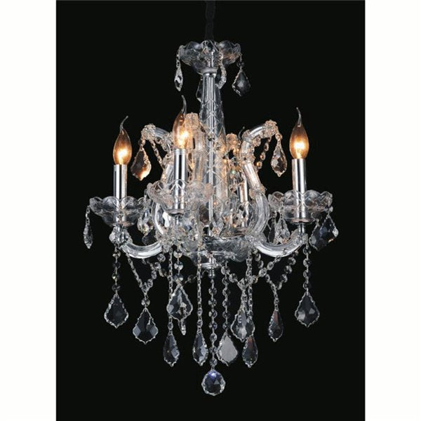 CWI Bubbles 7 Light Drum Shade Chandelier With Chrome Finish