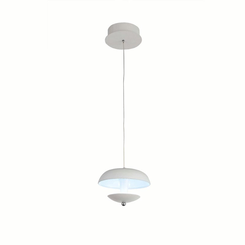 CWI Aviva LED Down Mini Pendant With White Finish