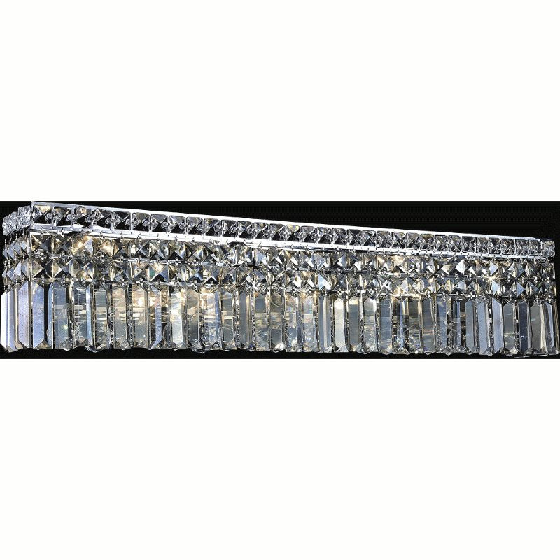 CWI Colosseum 7 Light Vanity Light With Chrome Finish
