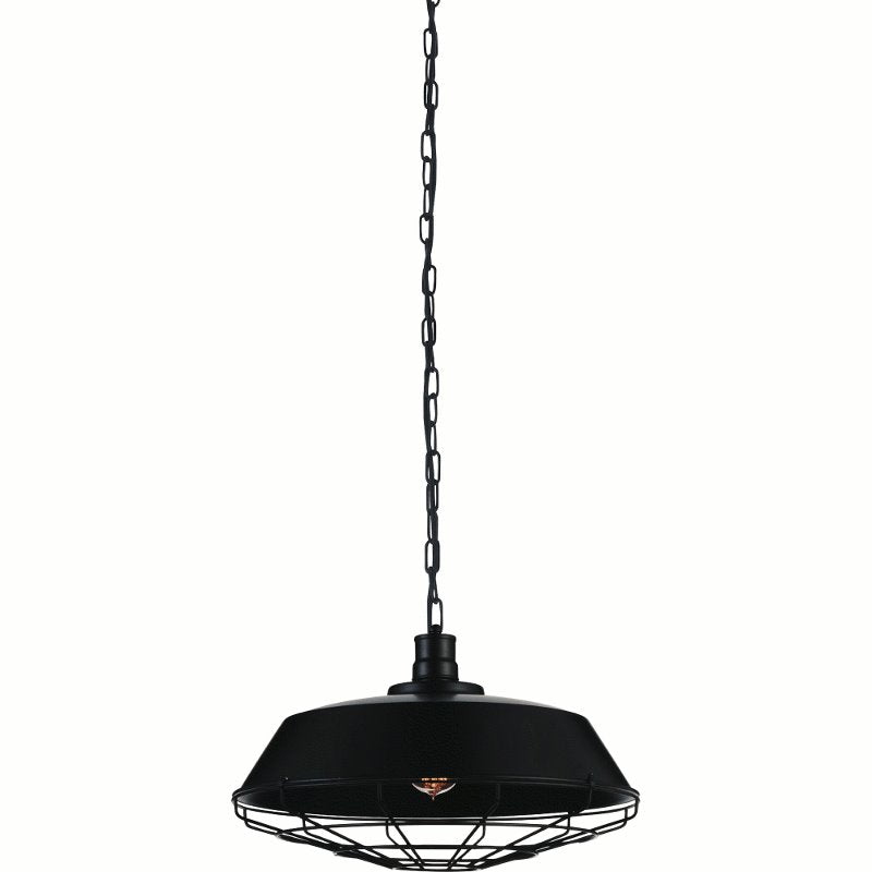 CWI Morgan 1 Light Down Pendant With Black Finish