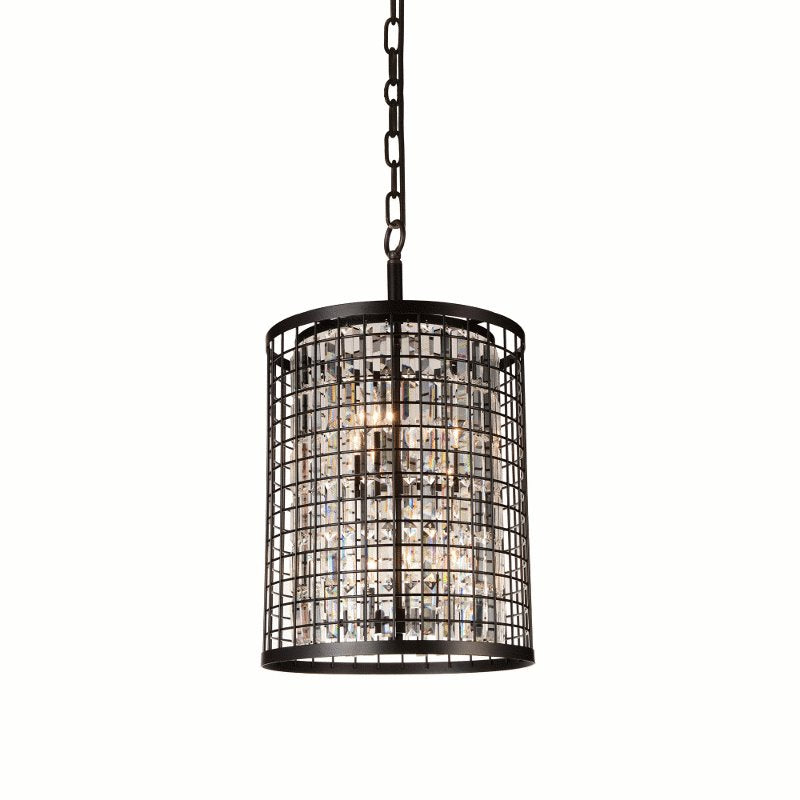 CWI Meghna 6 Light Up Chandelier With Brown Finish