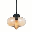 CWI Prado 7 Light Down Chandelier With Blackened Copper Finish