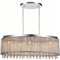 CWI Pago Drum Shade Island Light With Black & Wood Finish