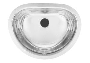 Kindred KSOV1317U 18 gauge stainless steel undermount vanity basin