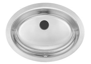 Kindred KSOV1318U 18 gauge stainless steel undermount vanity basin