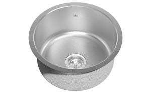 Kindred KSR1UA Single bowl round undermount sink 18 gauge