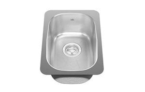 Kindred KSS3UA Single bowl undermount sink 18 gauge crease bowl bottom