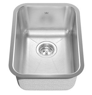 Kindred KSS8UA Single bowl undermount sink 18 gauge crease bowl bottom