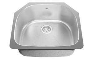 Kindred KSSXUA Single bowl undermount sink 18 gauge crease bowl bottom