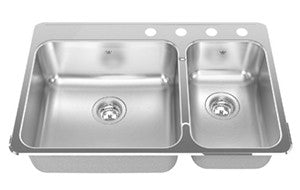 Kindred QCLA2031 Double Bowl combination 20 gauge
