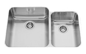 Kindred QCMUA2233R replaces QCMUA2233R8 Combination bowl undermount 20 gauge small bowl right