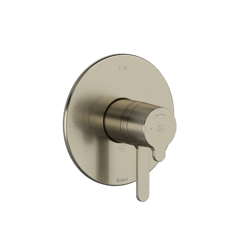 Riobel Nibi TNB44 2-Way No Share Type T/P Thermostatic/Pressure Balance Coaxial Valve Trim (Without Rough-in)