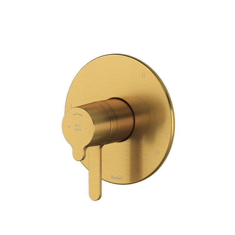 Riobel Nibi TNB47 3-Way No Share Type T/P Thermostatic/Pressure Balance Coaxial Valve Trim (Without Rough-in)