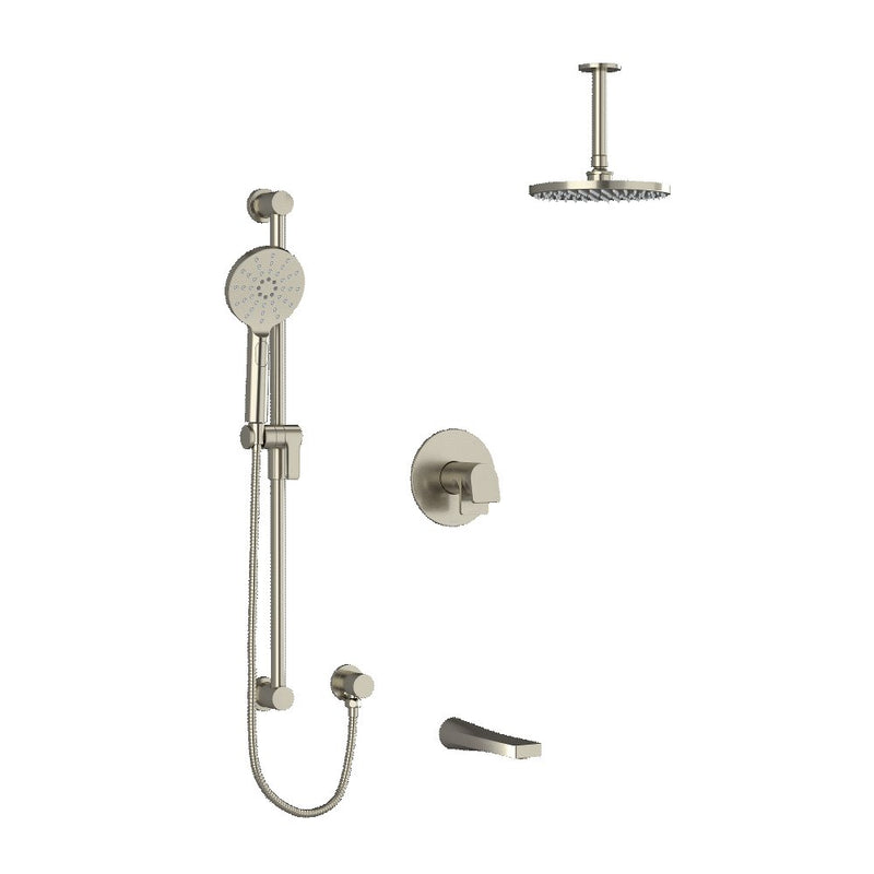Riobel Ode 3-Way Shower System Trim with Hand Shower Rail, Shower Head and Spout TKIT1345OD