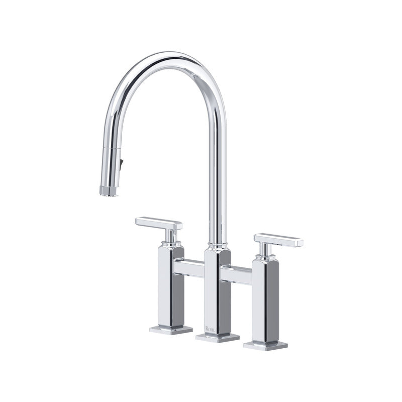 Rohl Apothecary Bridge Pull-Down Kitchen Faucet