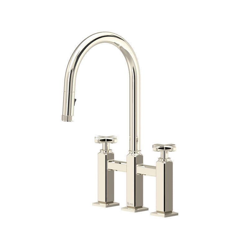 Rohl Apothecary Bridge Pull-Down Kitchen Faucet