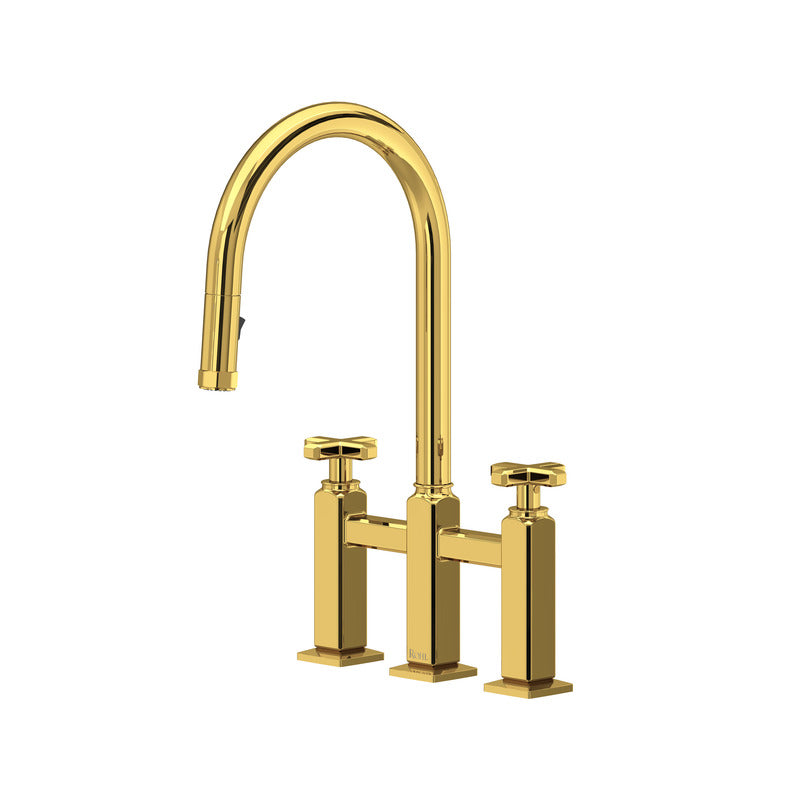 Rohl Apothecary Bridge Pull-Down Kitchen Faucet
