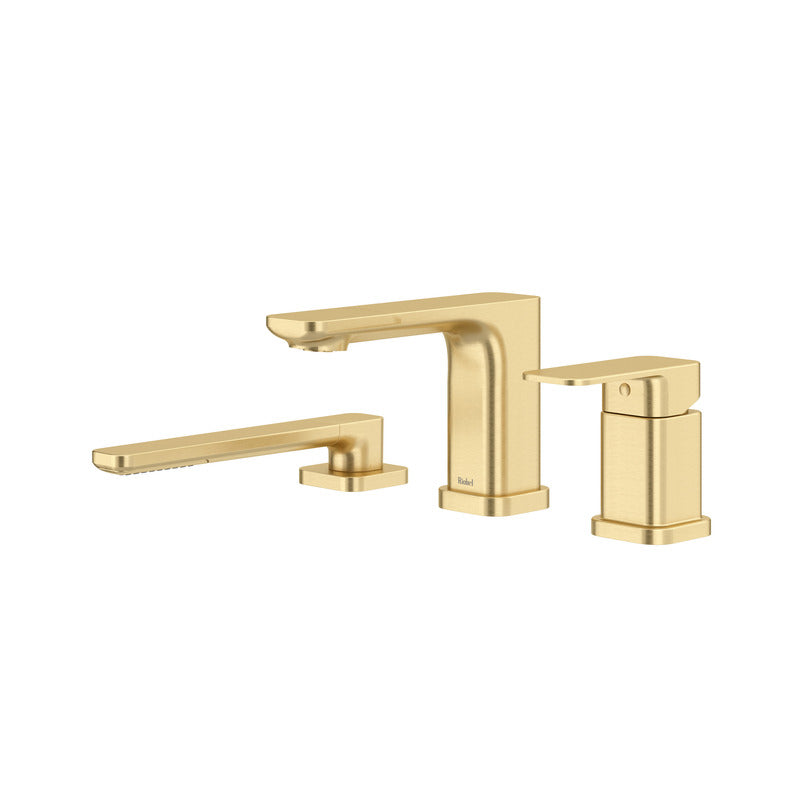 Riobel Equinox TEQ16 3-piece Type P pressure balance deck-mount tub filler with hand shower trim (Without Rough-in)