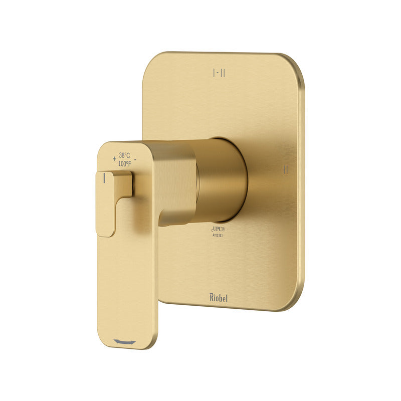 Riobel Equinox 2-way Type TP thermostaticpressure balance coaxial valve trim (Without Rough-in)