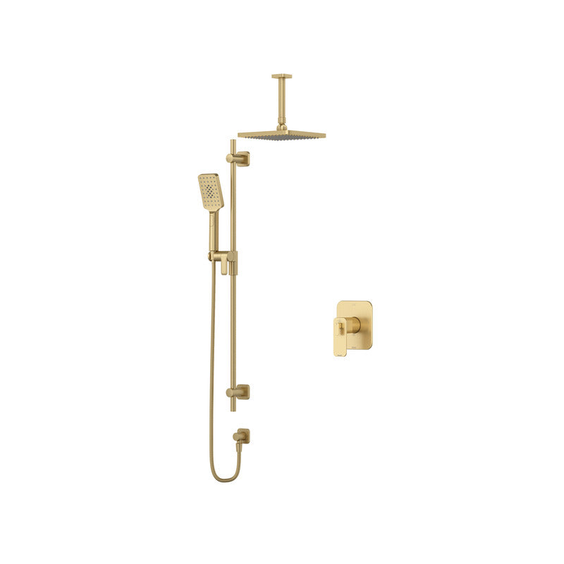 Riobel Equinox TKIT323EQN Type TP thermostaticpressure balance 0.5 coaxial 2-way system with hand shower and shower head